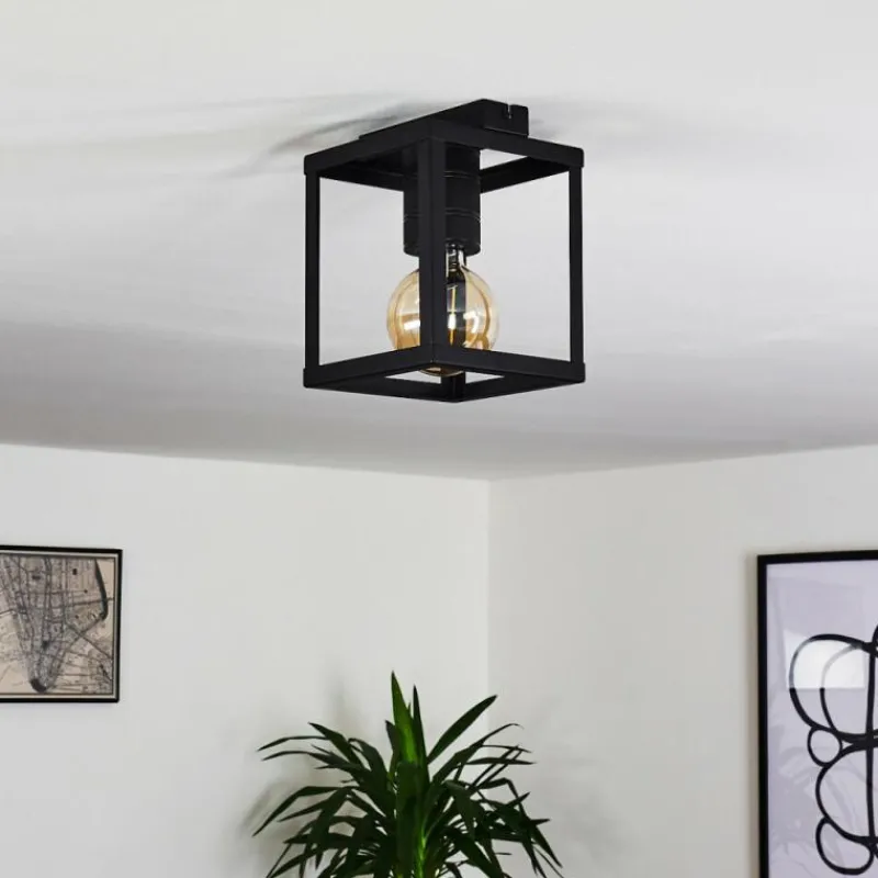 hofstein Plafonnier Salla Noir, 1 lumière