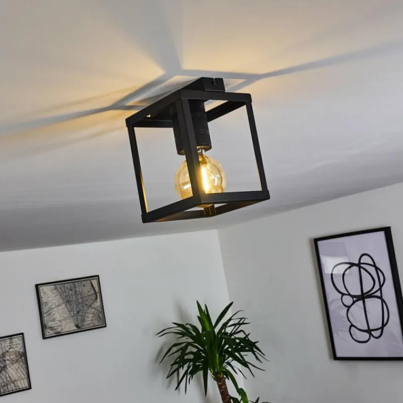 hofstein Plafonnier Salla Noir, 1 lumière