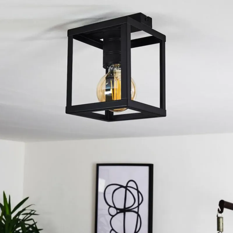 hofstein Plafonnier Salla Noir, 1 lumière