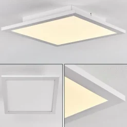 hofstein Plafonnier Salmi LED Aluminium, Blanc, 1 lumière