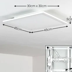 hofstein Plafonnier Salmi LED Blanc, 1 lumière