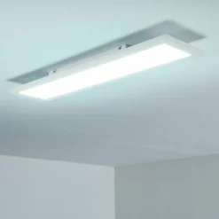 hofstein Plafonnier Salmi LED Blanc, 1 lumière, Télécommandes