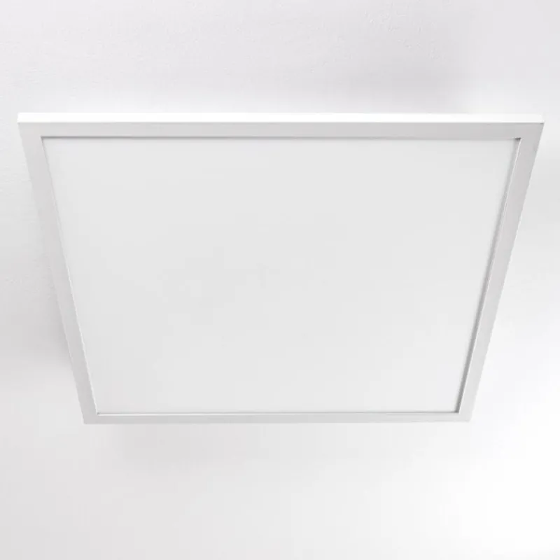 hofstein Plafonnier Salmi LED Blanc, 1 lumière, Télécommandes, Changeur de couleurs