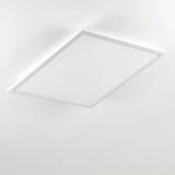 hofstein Plafonnier Salmi LED Blanc, 1 lumière, Télécommandes, Changeur de couleurs