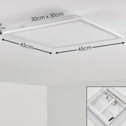 hofstein Plafonnier Salmi LED Blanc, 1 lumière