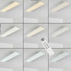 hofstein Plafonnier Salmi LED Blanc, 1 lumière, Télécommandes