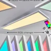 hofstein Plafonnier Salmi LED Blanc, 1 lumière, Télécommandes, Changeur de couleurs