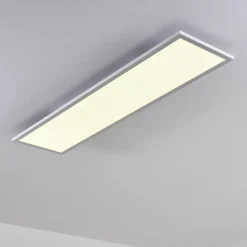 hofstein Plafonnier Salmi LED Blanc, 1 lumière, Télécommandes, Changeur de couleurs
