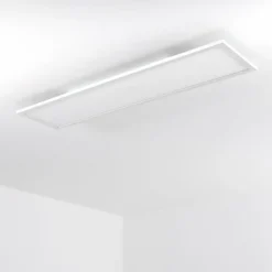 hofstein Plafonnier Salmi LED Blanc, 1 lumière, Télécommandes, Changeur de couleurs