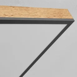 hofstein Plafonnier Salmi LED Couleur bois, Noir, Blanc, 1 lumière