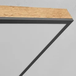 hofstein Plafonnier Salmi LED Couleur bois, Noir, Blanc, 1 lumière