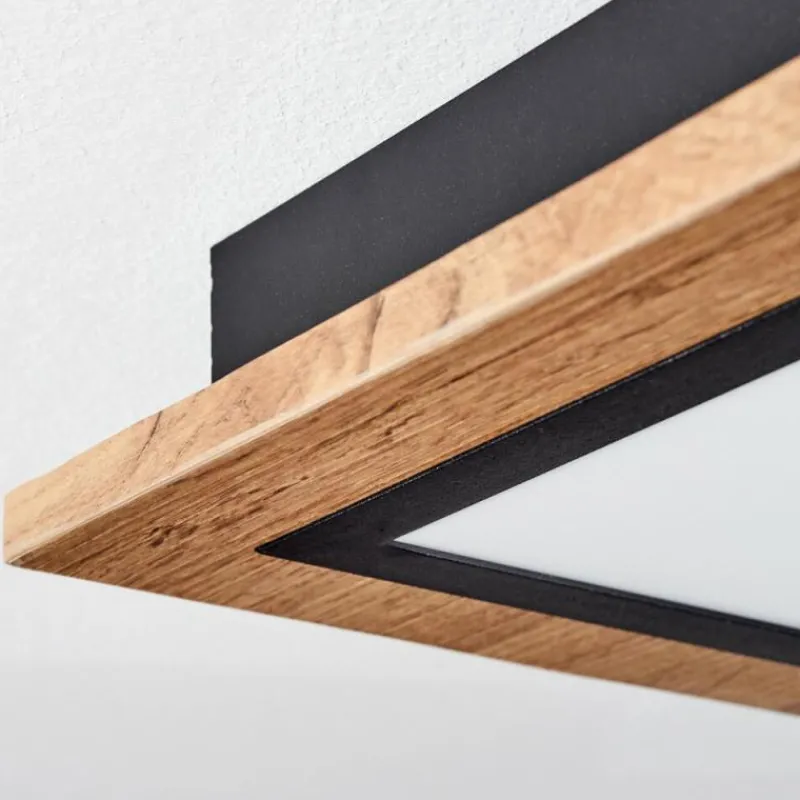 Luminaires Scandinaves-hofstein Plafonnier Salmi LED Couleur bois, 1 lumière