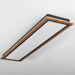 Luminaires Scandinaves-hofstein Plafonnier Salmi LED Couleur bois, 1 lumière