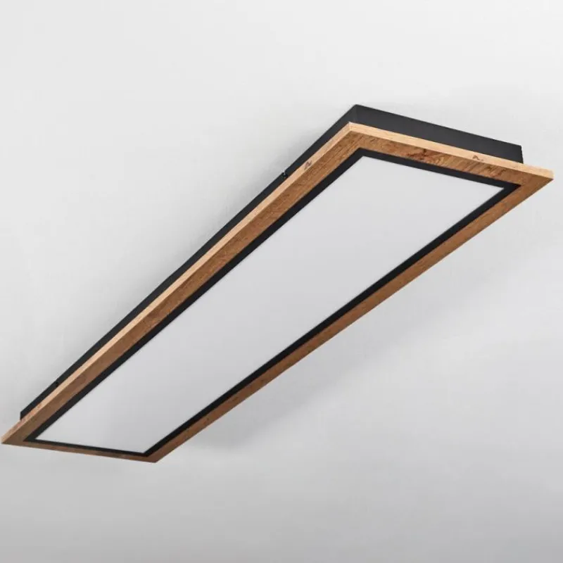 Luminaires Scandinaves-hofstein Plafonnier Salmi LED Couleur bois, 1 lumière