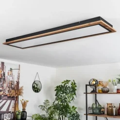 Luminaires Scandinaves-hofstein Plafonnier Salmi LED Couleur bois, 1 lumière