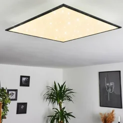 hofstein Plafonnier Salmi LED Noir, Blanc, 1 lumière