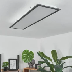 hofstein Plafonnier Salmi LED Noir, Blanc, 1 lumière