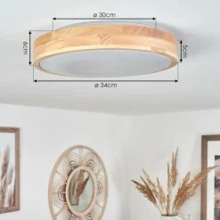 hofstein Plafonnier Samaira LED Blanc, 1 lumière