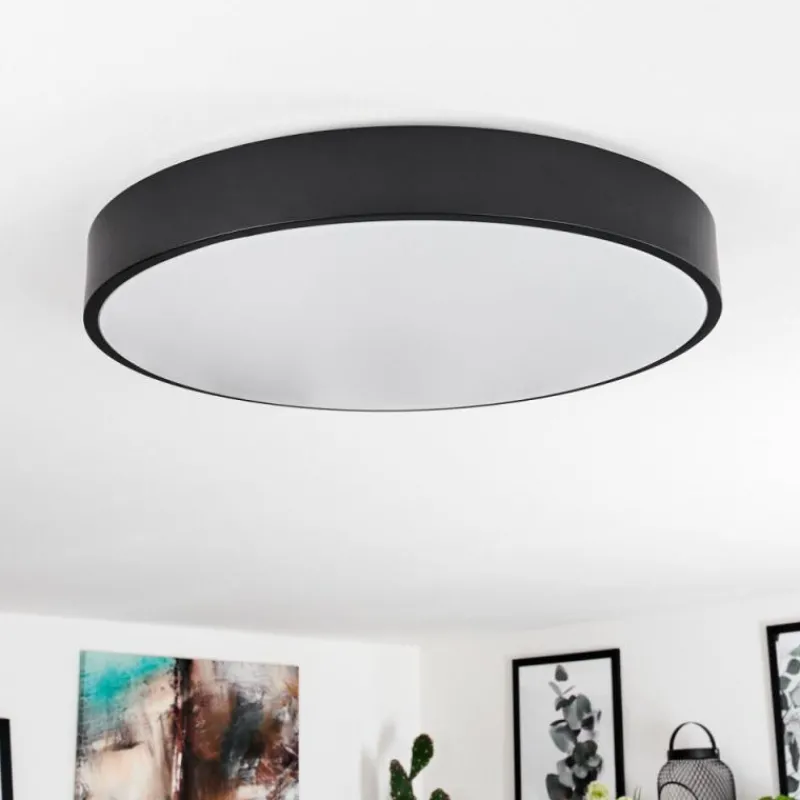 hofstein Plafonnier Samaira LED Blanc, 1 lumière, Télécommandes