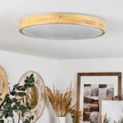 hofstein Plafonnier Samaira LED Écru, 1 lumière, Télécommandes