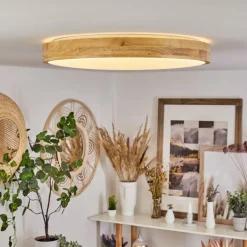 hofstein Plafonnier Samaira LED Écru, 1 lumière, Télécommandes