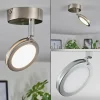 hofstein Plafonnier Sarnadinha LED Nickel mat, 1 lumière