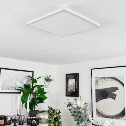 hofstein Plafonnier Sasinhosa LED Blanc, 1 lumière, Télécommandes