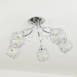 hofstein Plafonnier Saxeten Chrome, 5 lumières