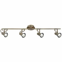 Luminaires Searchlight Plafonnier Searchlight EROS Laiton, 4 lumières* Spots Et Projecteurs