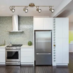 Luminaires Searchlight Plafonnier Searchlight EROS Laiton, 4 lumières* Spots Et Projecteurs