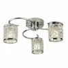Luminaires Searchlight Plafonnier Searchlight ROYAL Chrome, Transparent, 3 lumières