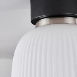 hofstein Plafonnier Sebep LED Noir, 1 lumière