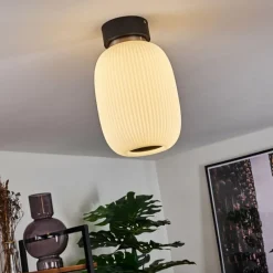 hofstein Plafonnier Sebep LED Noir, 1 lumière