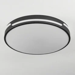 hofstein Plafonnier Seewen LED Noir, Blanc, 1 lumière, Télécommandes