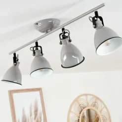 hofstein Plafonnier Selki Gris, 4 lumières