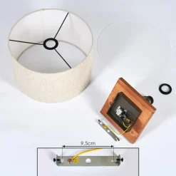 Lampes En Tissu-hofstein Plafonnier Shiburg Bois clair, 1 lumière