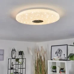 hofstein Plafonnier Shoi LED Blanc, 1 lumière, Détecteur de mouvement