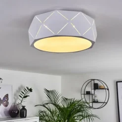 hofstein Plafonnier Shouver Blanc, 3 lumières