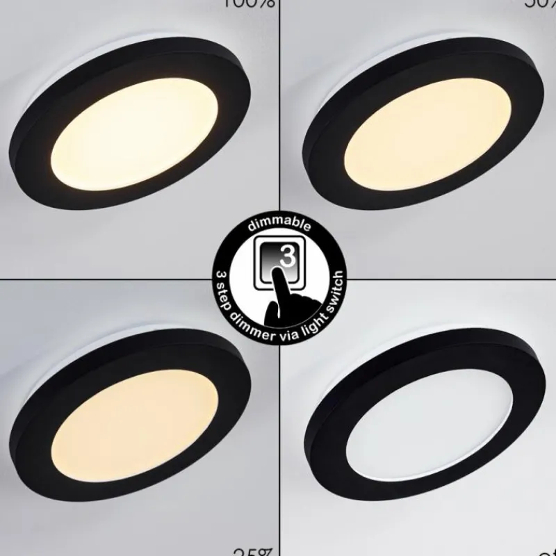 hofstein Plafonnier Siguna LED Blanc, 1 lumière