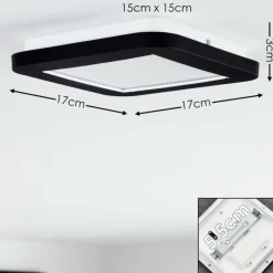 hofstein Plafonnier Siguna LED Blanc, 1 lumière