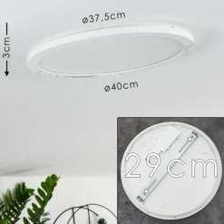 hofstein Plafonnier Siguna LED Blanc, 1 lumière