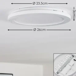 hofstein Plafonnier Siguna LED Blanc, 1 lumière