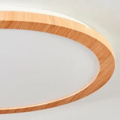 Luminaires Scandinaves-hofstein Plafonnier Siguna LED Couleur bois, 1 lumière