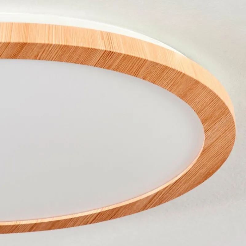 Luminaires Scandinaves-hofstein Plafonnier Siguna LED Couleur bois, 1 lumière