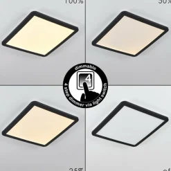 hofstein Plafonnier Siguna LED Noir, Blanc, 1 lumière