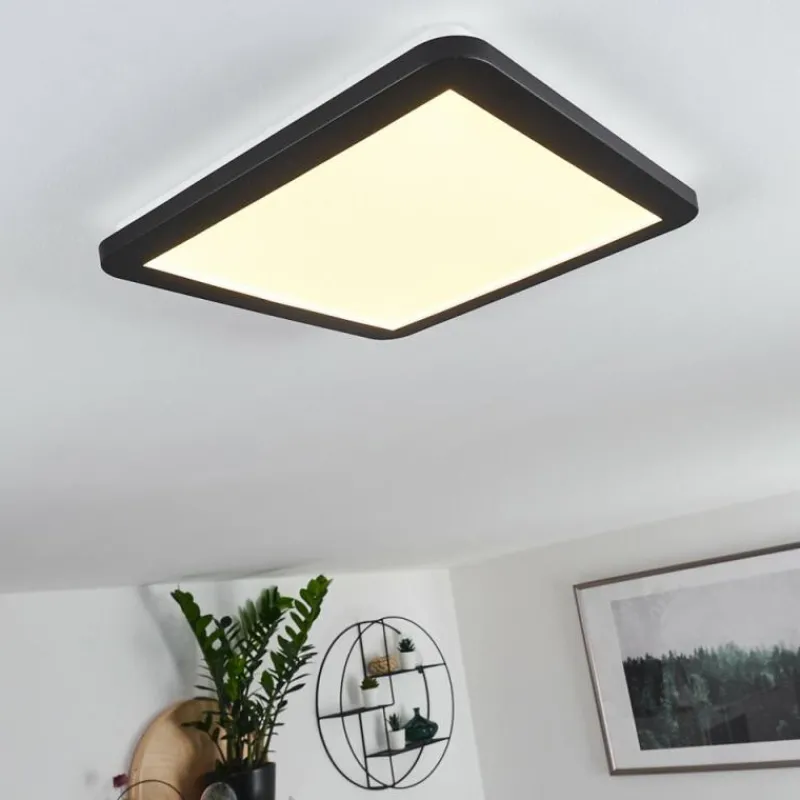 hofstein Plafonnier Siguna LED Noir, Blanc, 1 lumière