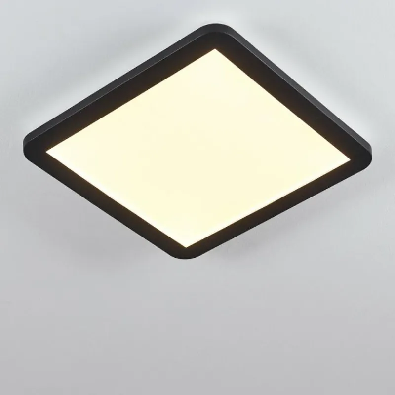 hofstein Plafonnier Siguna LED Noir, Blanc, 1 lumière