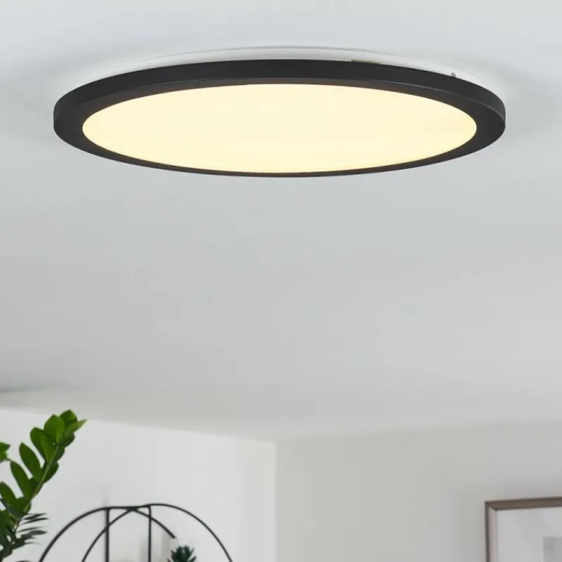 hofstein Plafonnier Siguna LED Noir, Blanc, 1 lumière