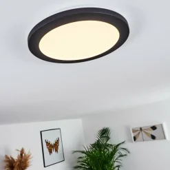 hofstein Plafonnier Siguna LED Noir, 1 lumière