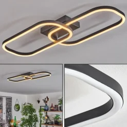 hofstein Plafonnier Silla LED Noir, 1 lumière